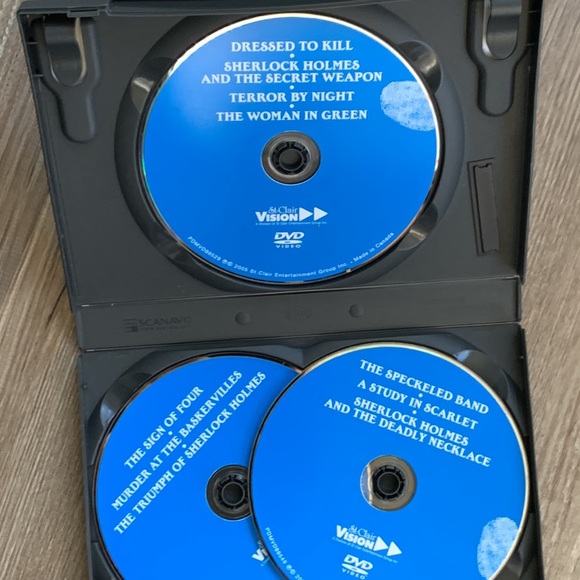 DVD Sherlock Holmes Sir Arthur Conan Doyle’s 10 movies 3 DVDs mystery Movie set - Picture 2 of 4